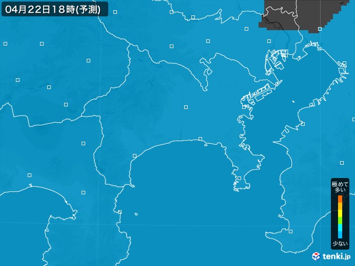 神奈川県のPM2.5分布予測