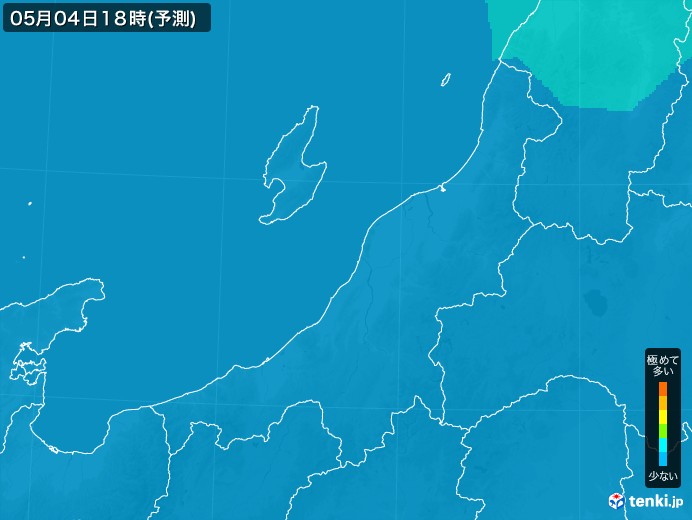 新潟県のPM2.5分布予測