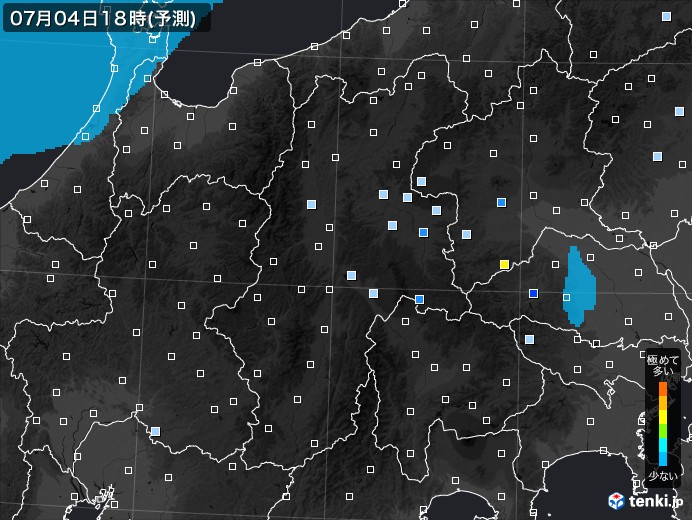 長野県のPM2.5分布予測