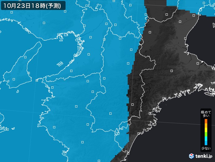 奈良県のPM2.5分布予測