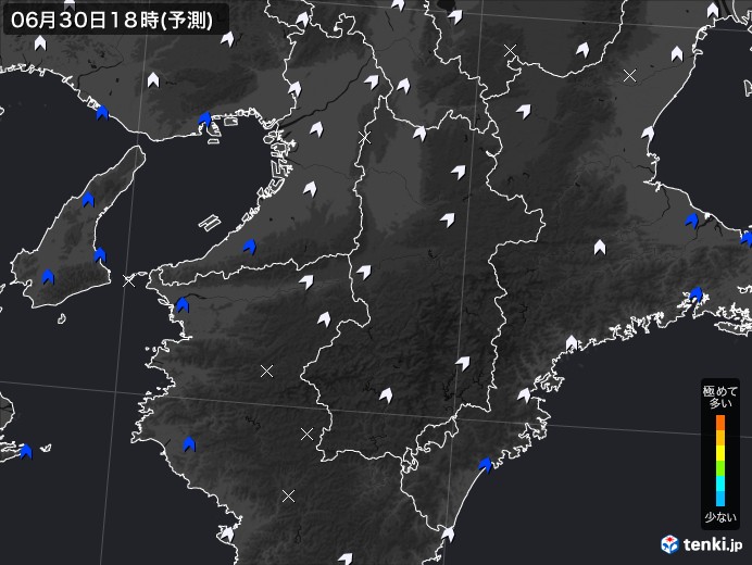 奈良県のPM2.5分布予測