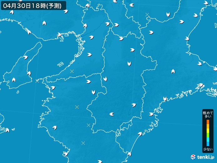 奈良県のPM2.5分布予測