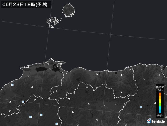 鳥取県のPM2.5分布予測