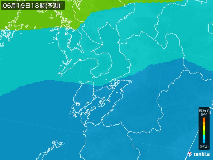 熊本県のPM2.5分布予測