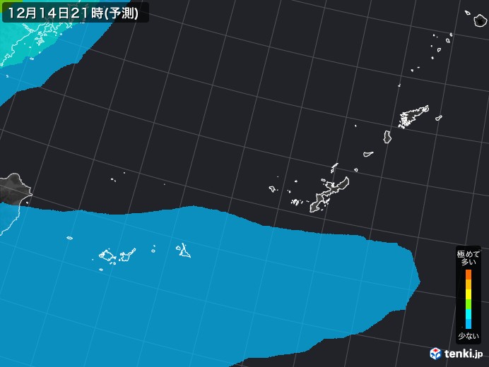 沖縄地方のPM2.5分布予測