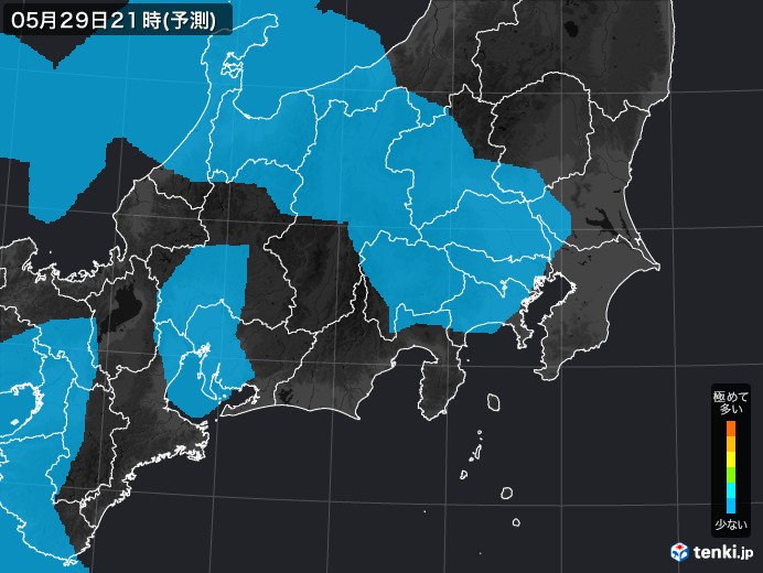 関東・甲信地方のPM2.5分布予測