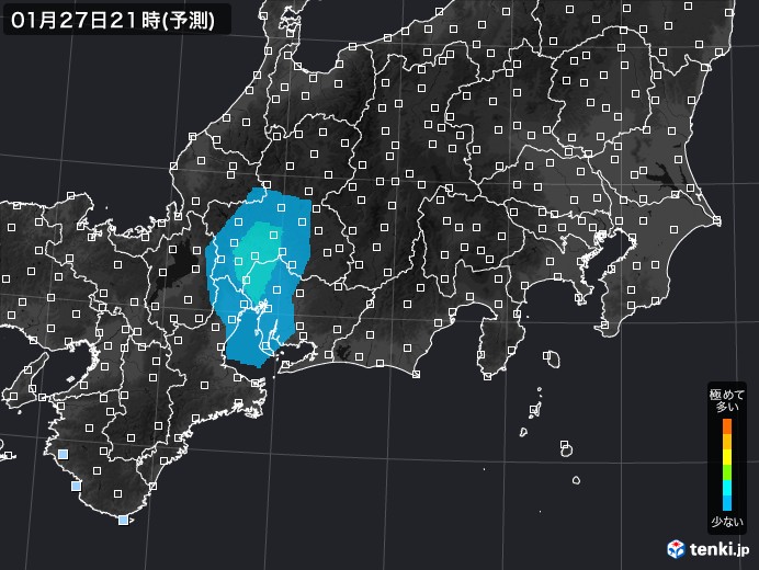 東海地方のPM2.5分布予測