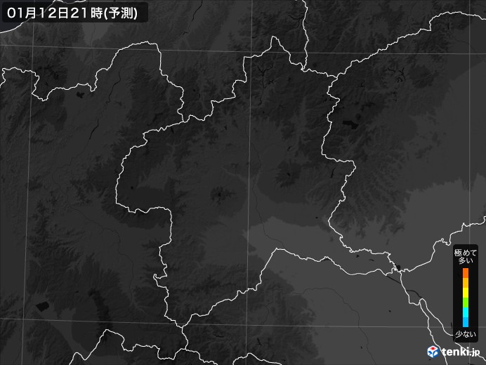 群馬県のPM2.5分布予測