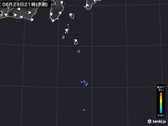 伊豆諸島(東京都)のPM2.5分布予測
