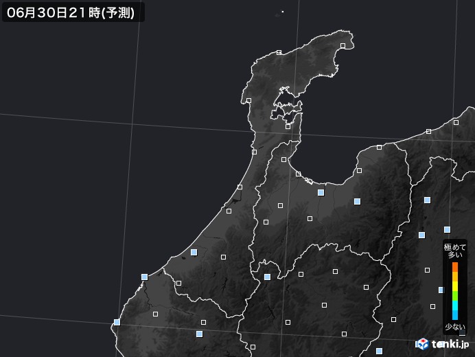 石川県のPM2.5分布予測