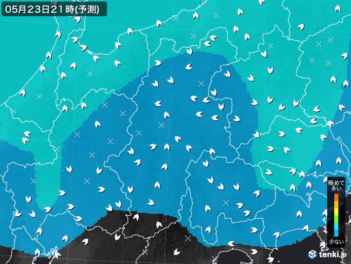 長野県のPM2.5分布予測