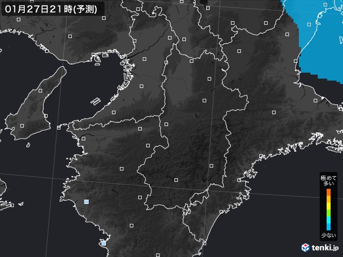 奈良県のPM2.5分布予測