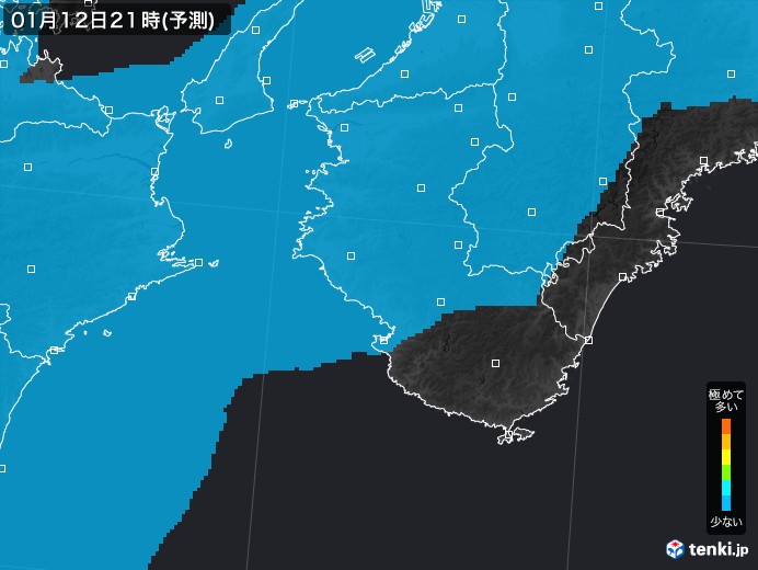 和歌山県のPM2.5分布予測