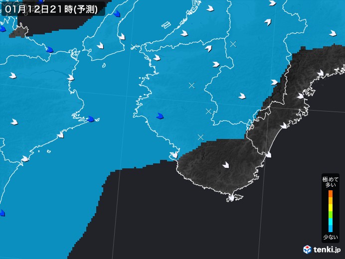 和歌山県のPM2.5分布予測