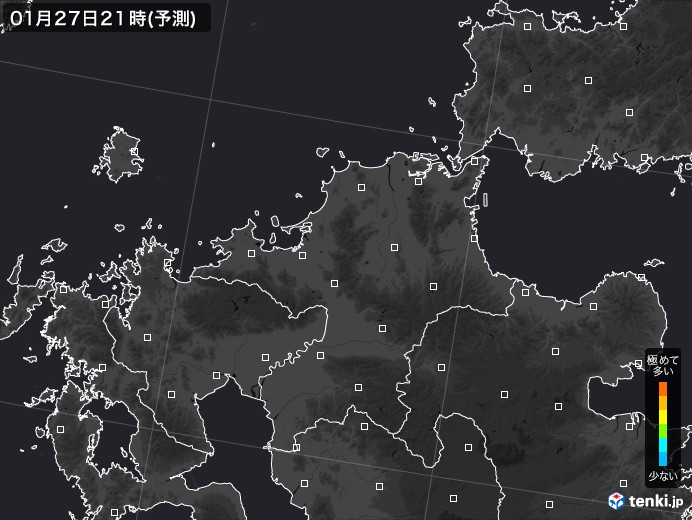 福岡県のPM2.5分布予測