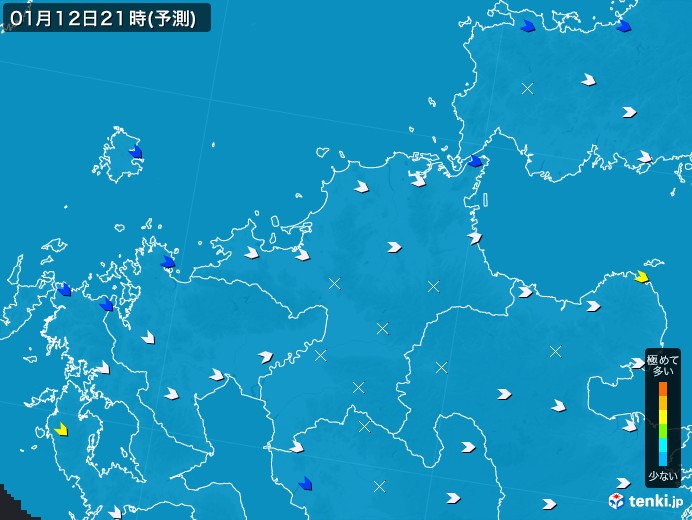 福岡県のPM2.5分布予測