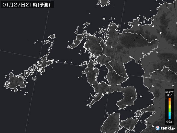 長崎県のPM2.5分布予測