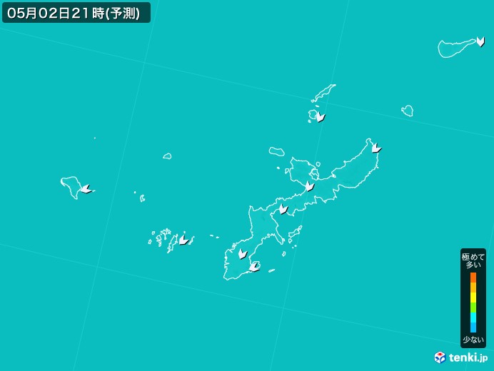 沖縄県のPM2.5分布予測