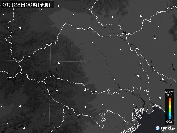 埼玉県のPM2.5分布予測