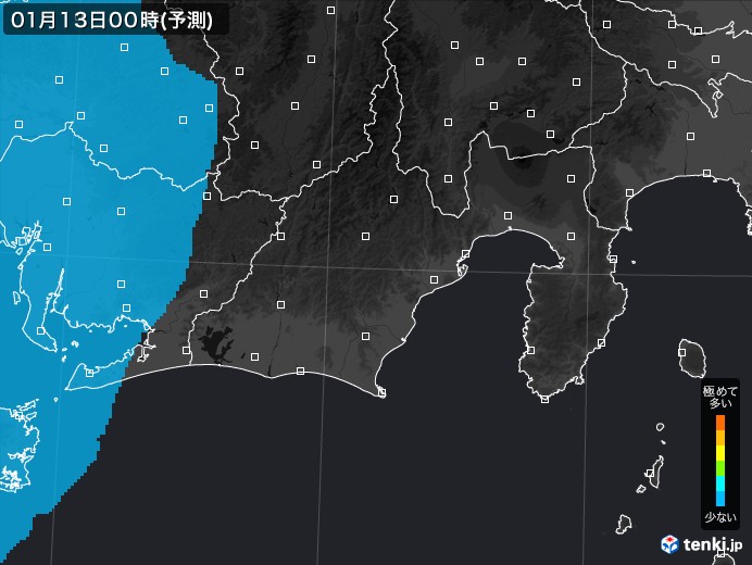 静岡県のPM2.5分布予測