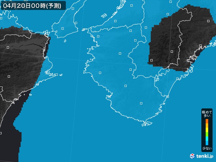 和歌山県のPM2.5分布予測