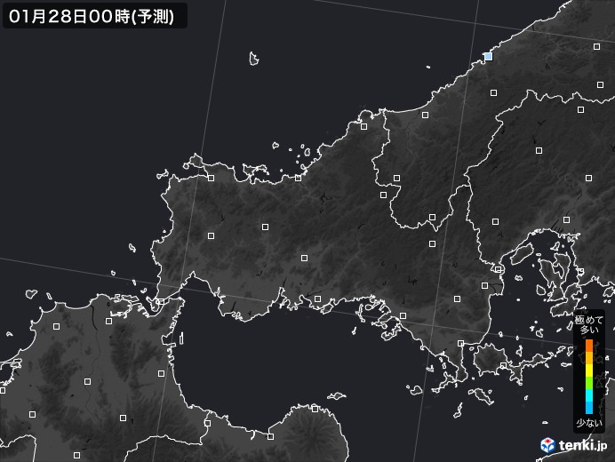 山口県のPM2.5分布予測