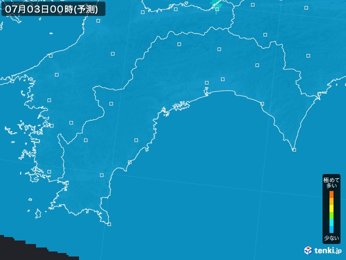 高知県のPM2.5分布予測