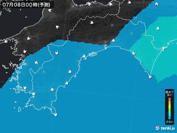 高知県のPM2.5分布予測