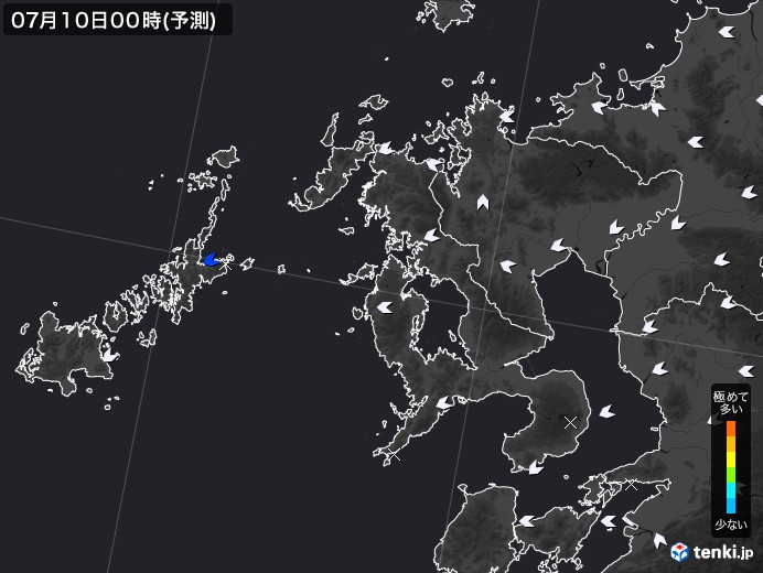 長崎県のPM2.5分布予測