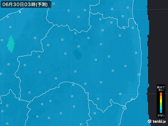 福島県のPM2.5分布予測