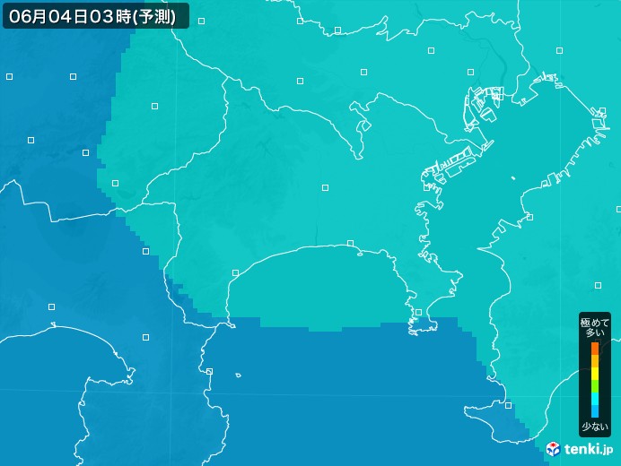 神奈川県のPM2.5分布予測