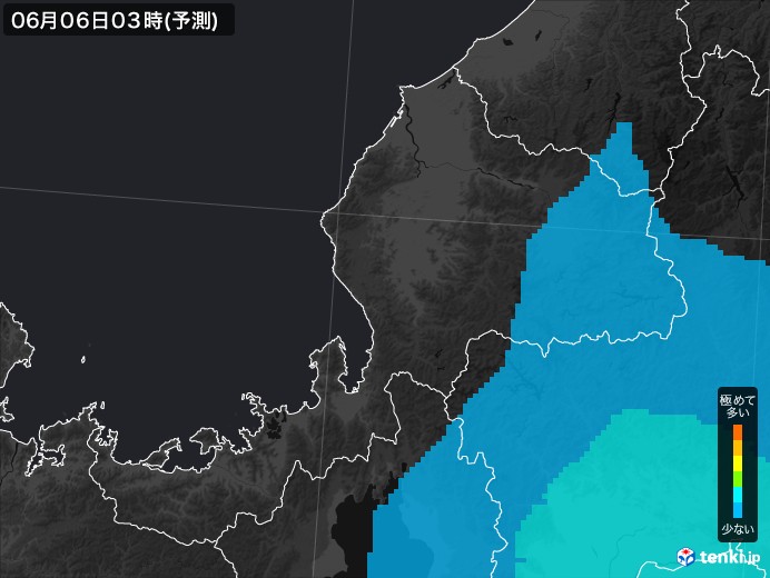 福井県のPM2.5分布予測