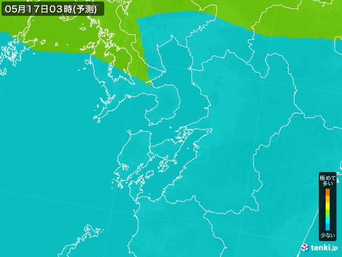 熊本県のPM2.5分布予測