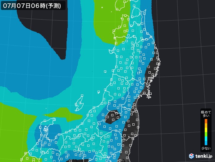 東北地方のPM2.5分布予測