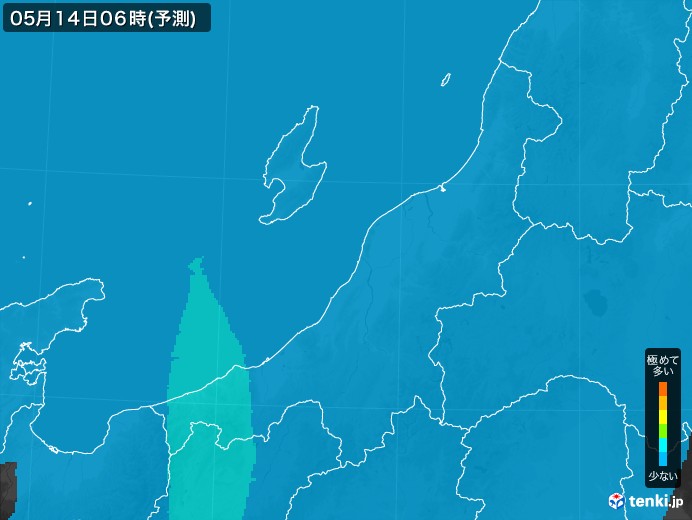 新潟県のPM2.5分布予測