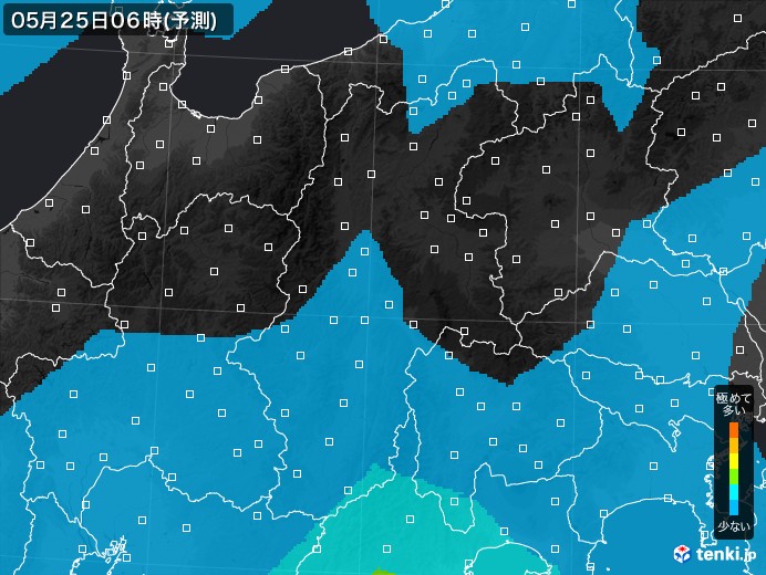 長野県のPM2.5分布予測