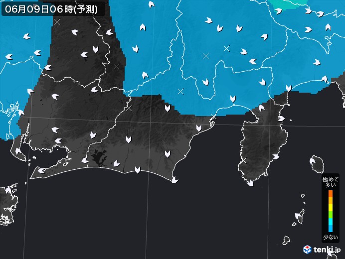 静岡県のPM2.5分布予測