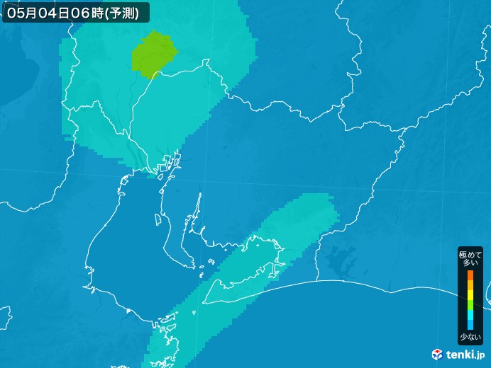 愛知県のPM2.5分布予測