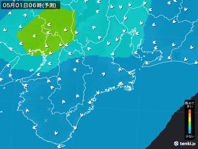 三重県のPM2.5分布予測