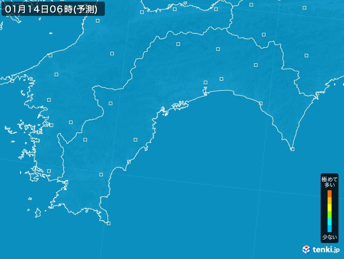 高知県のPM2.5分布予測