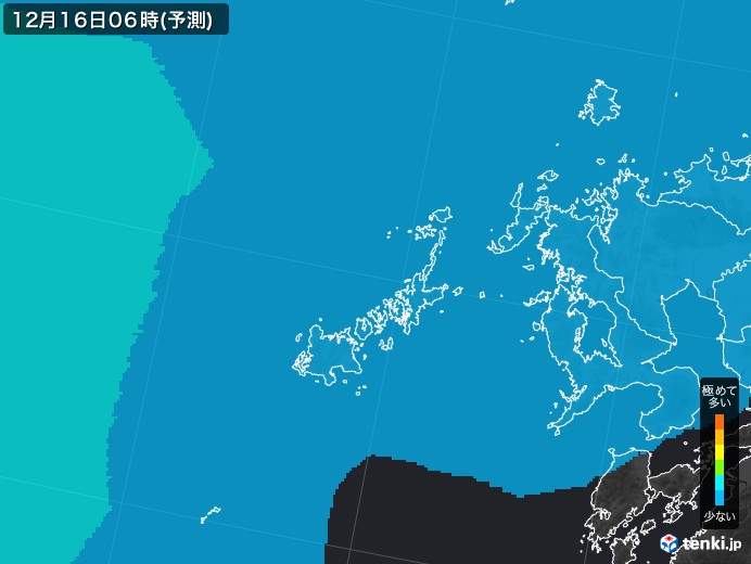 五島列島(長崎県)のPM2.5分布予測