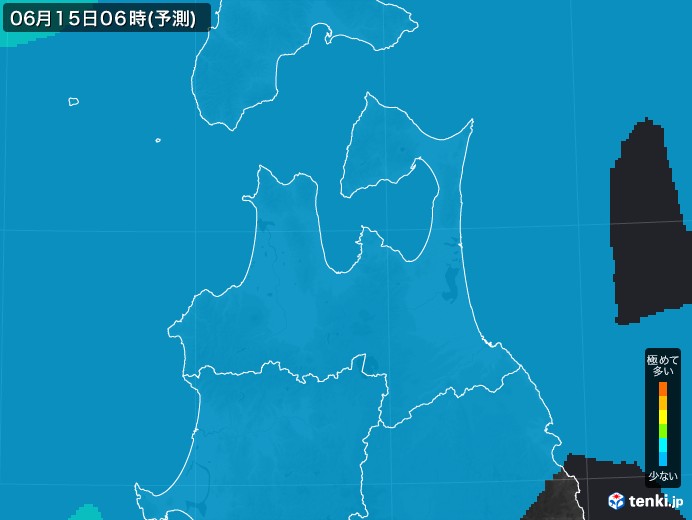 青森県のPM2.5分布予測