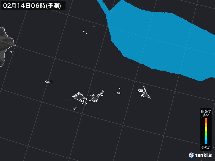 宮古島・石垣・与那国(沖縄県)のPM2.5分布予測