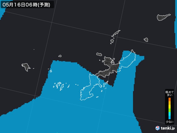 沖縄県のPM2.5分布予測