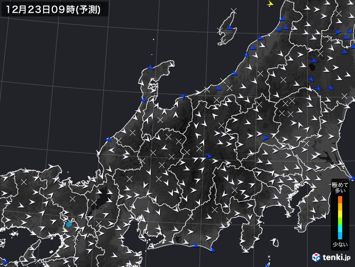 北陸地方のPM2.5分布予測