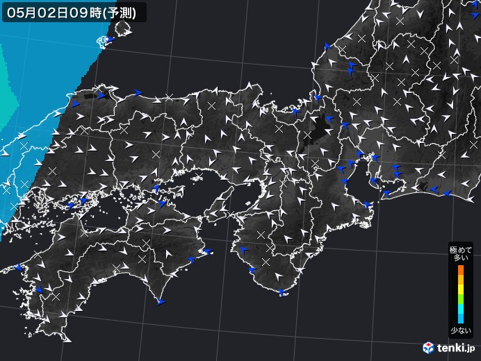近畿地方のPM2.5分布予測