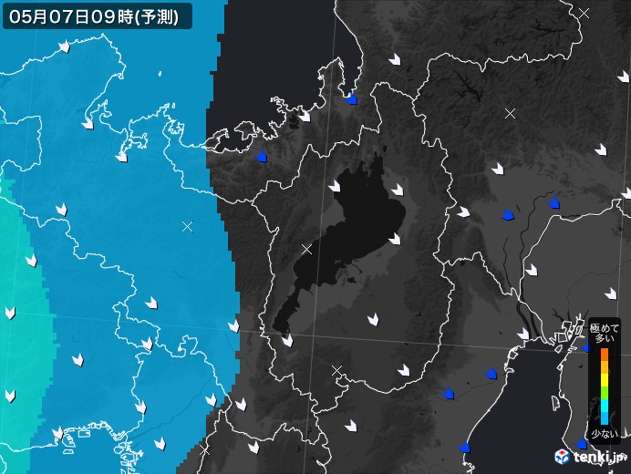 滋賀県のPM2.5分布予測