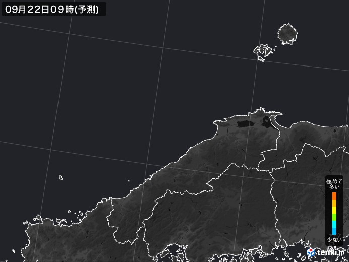 島根県のPM2.5分布予測