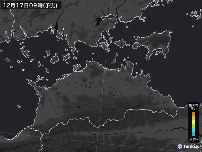 香川県のPM2.5分布予測