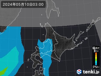PM2.5分布予測(北海道地方)